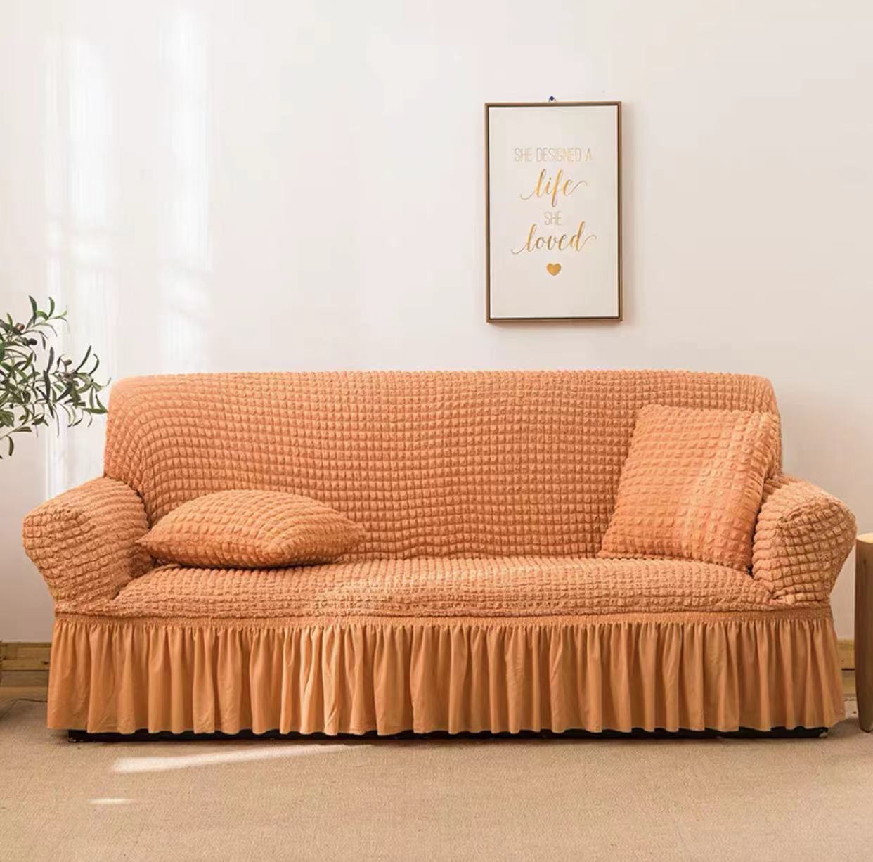 2023 Stretch Sofa Abdeckung all-inclusive Universal-Modelle, Blase Garn Sofa Abdeckung, Anti-Katzen-Kratzer vier Jahreszeiten universal