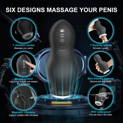 Entrenador de pene Empuje y tracción automáticos