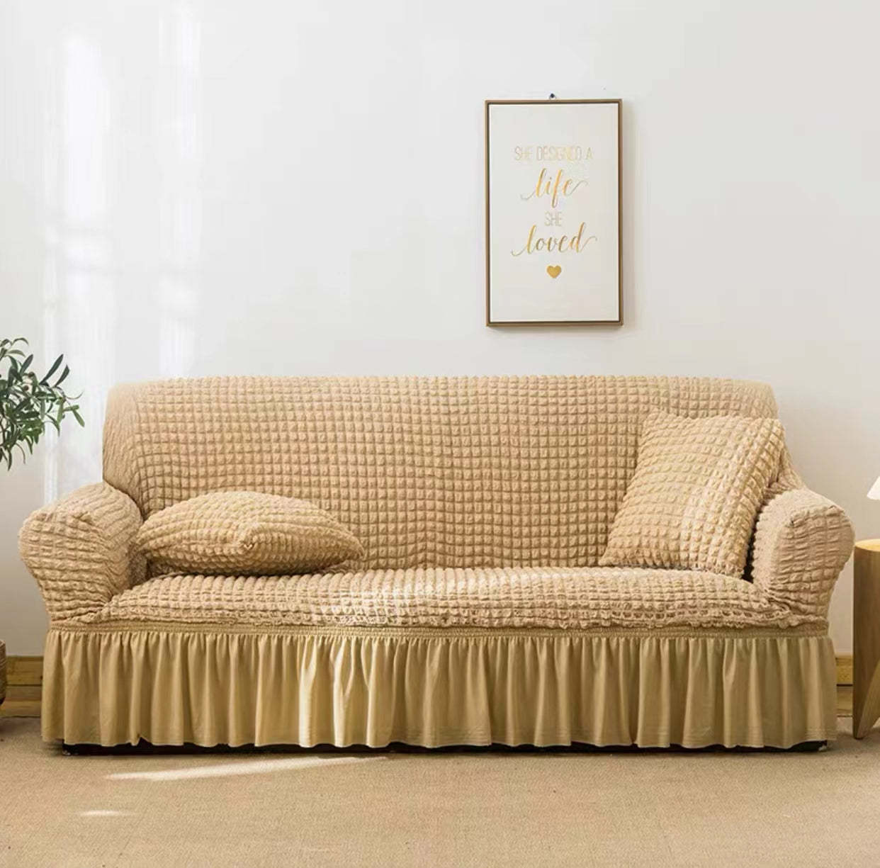 2023 Stretch Sofa Abdeckung all-inclusive Universal-Modelle, Blase Garn Sofa Abdeckung, Anti-Katzen-Kratzer vier Jahreszeiten universal