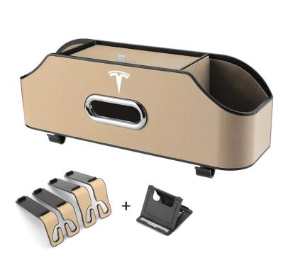 Multifunkčný úložný box do auta (pravá koža)