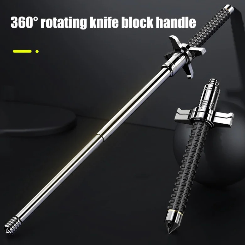 Solid multifunctional stick and knife swing car self-defense equipment