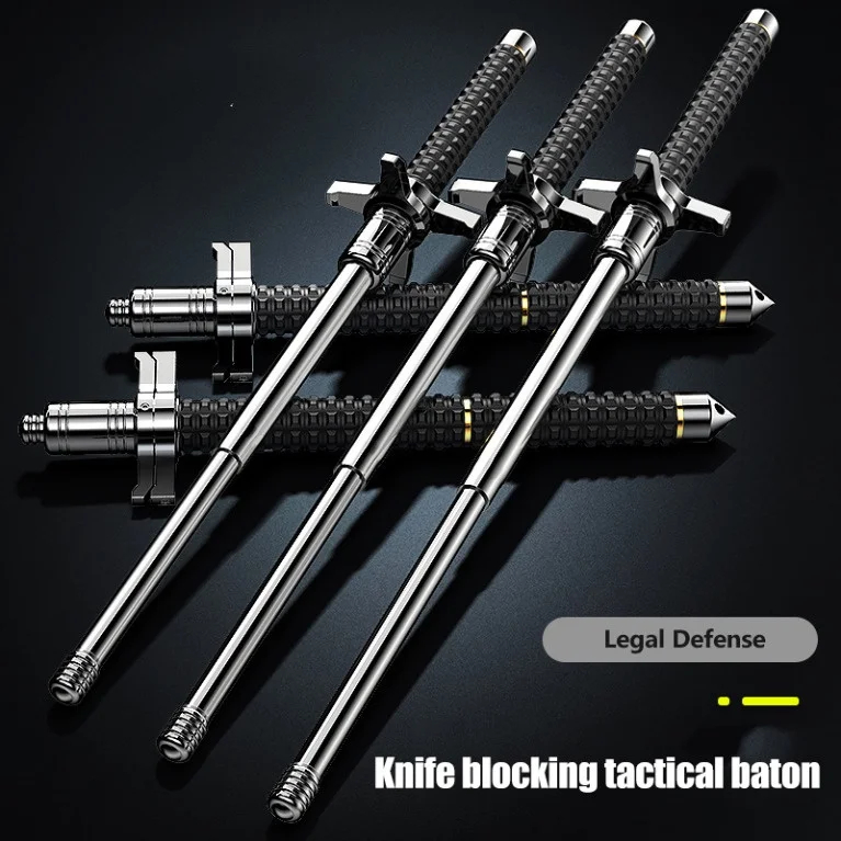 Solid multifunctional stick and knife swing car self-defense equipment