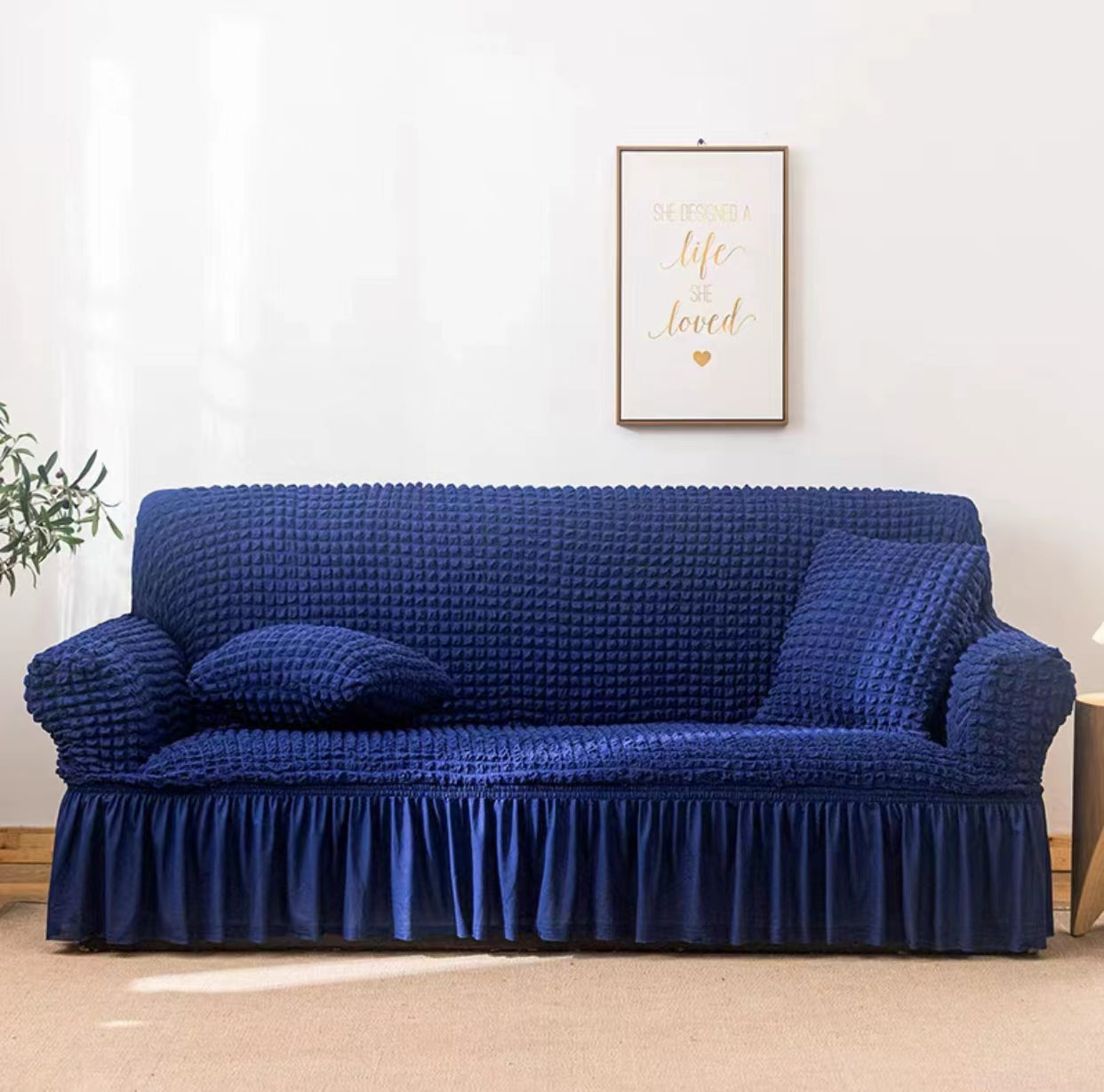 2023 Stretch Sofa Abdeckung all-inclusive Universal-Modelle, Blase Garn Sofa Abdeckung, Anti-Katzen-Kratzer vier Jahreszeiten universal