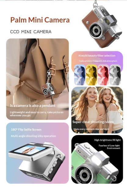 Vintage Thumb-Scroll Mini Camera