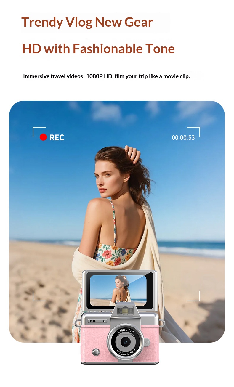 Vintage Thumb-Scroll Mini Camera