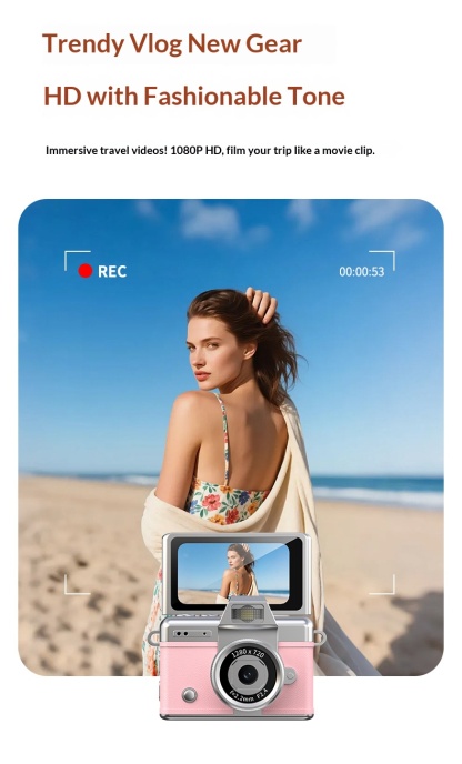 Vintage Thumb-Scroll Mini Camera