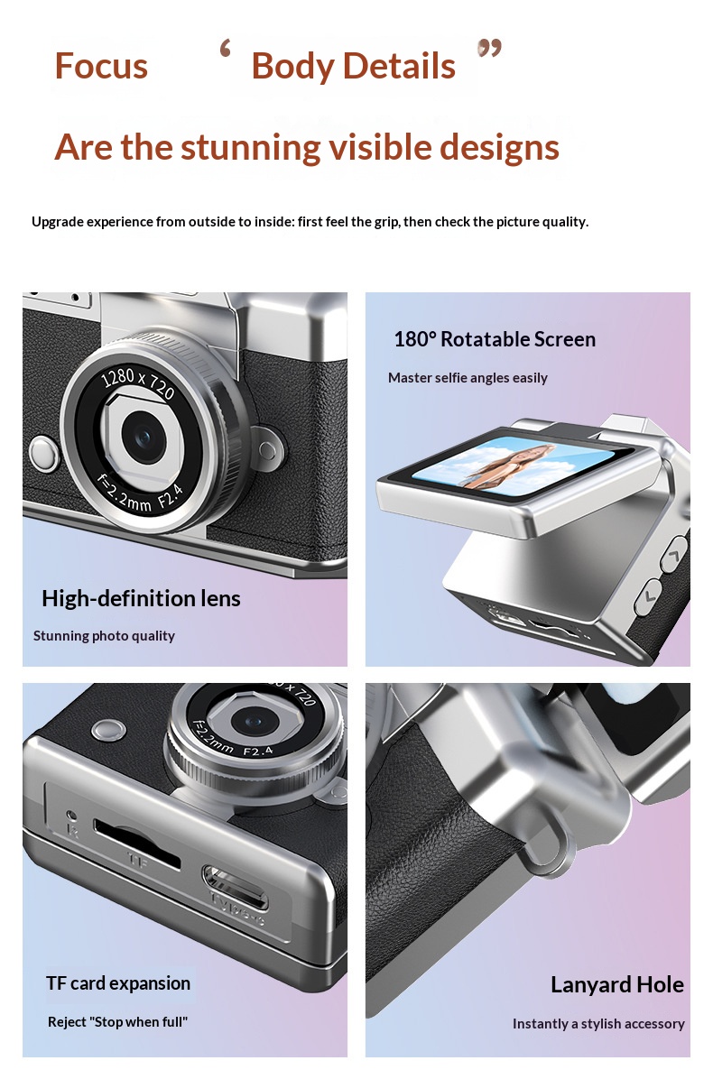 Vintage Thumb-Scroll Mini Camera