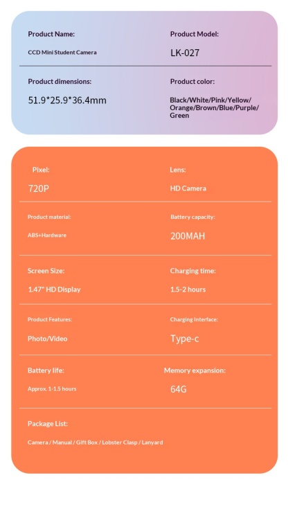Vintage Thumb-Scroll Mini Camera