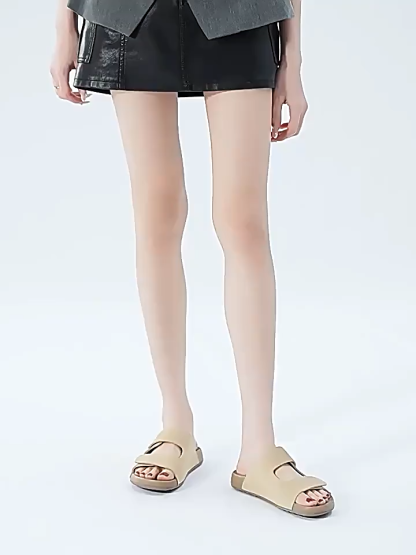 2025 Summer New Women's Outdoor Genuine Leather Casual Flat Sandals