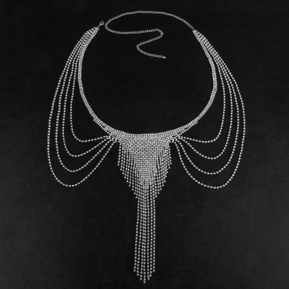 Rhinestone Angel Wing Body Chain