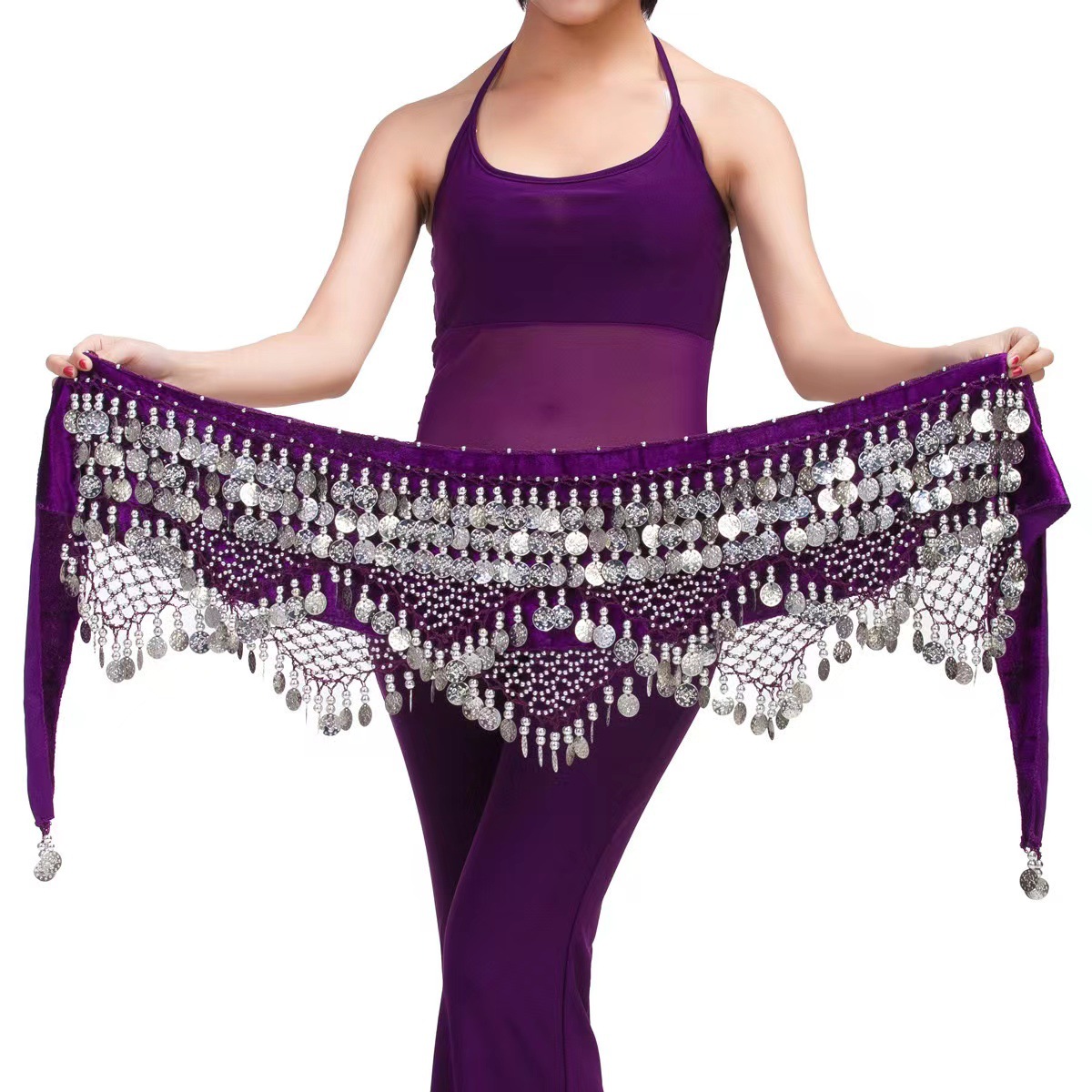 Belly Dance Waist Chain: Three Straight Two Angular Belt