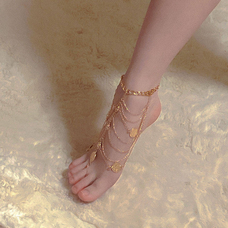 Vintage Fashion Multi-Layer Fringe Anklet