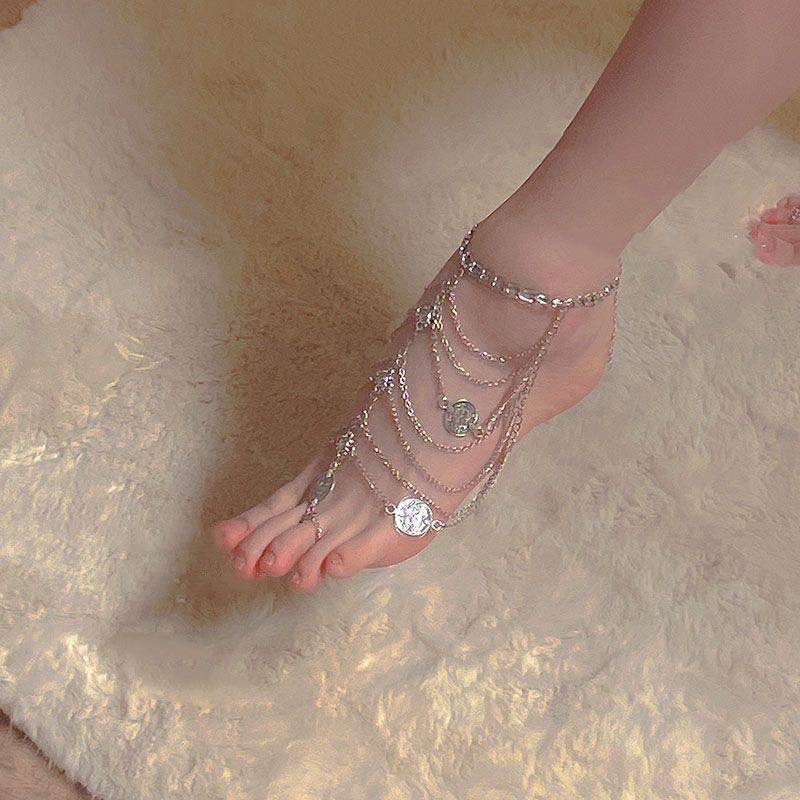 Vintage Fashion Multi-Layer Fringe Anklet