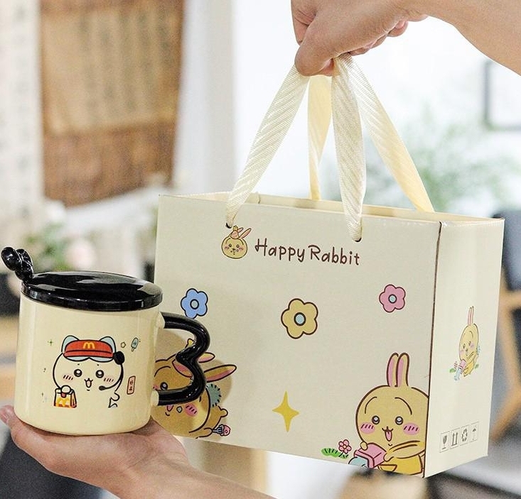 Ceramic Usachi Cartoon Mug – Cute Gift for Office & Home, Birthday-Ready