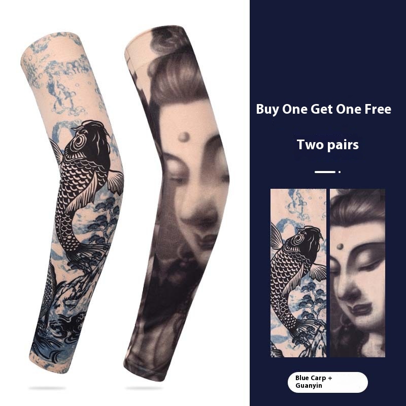 Summer Sunscreen Tattoo Sleeves, Floral Arm Sleeves