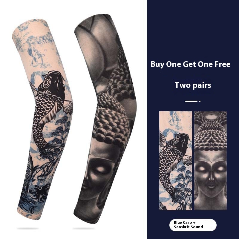 Summer Sunscreen Tattoo Sleeves, Floral Arm Sleeves