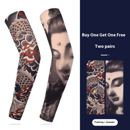 Summer Sunscreen Tattoo Sleeves, Floral Arm Sleeves