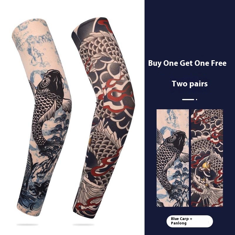 Summer Sunscreen Tattoo Sleeves, Floral Arm Sleeves
