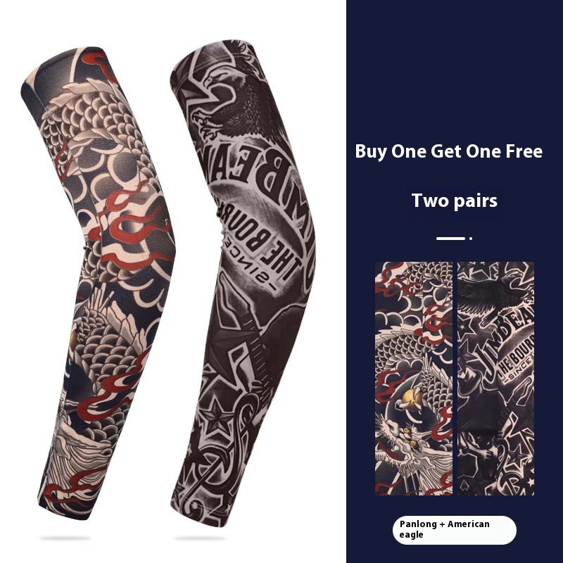 Summer Sunscreen Tattoo Sleeves, Floral Arm Sleeves