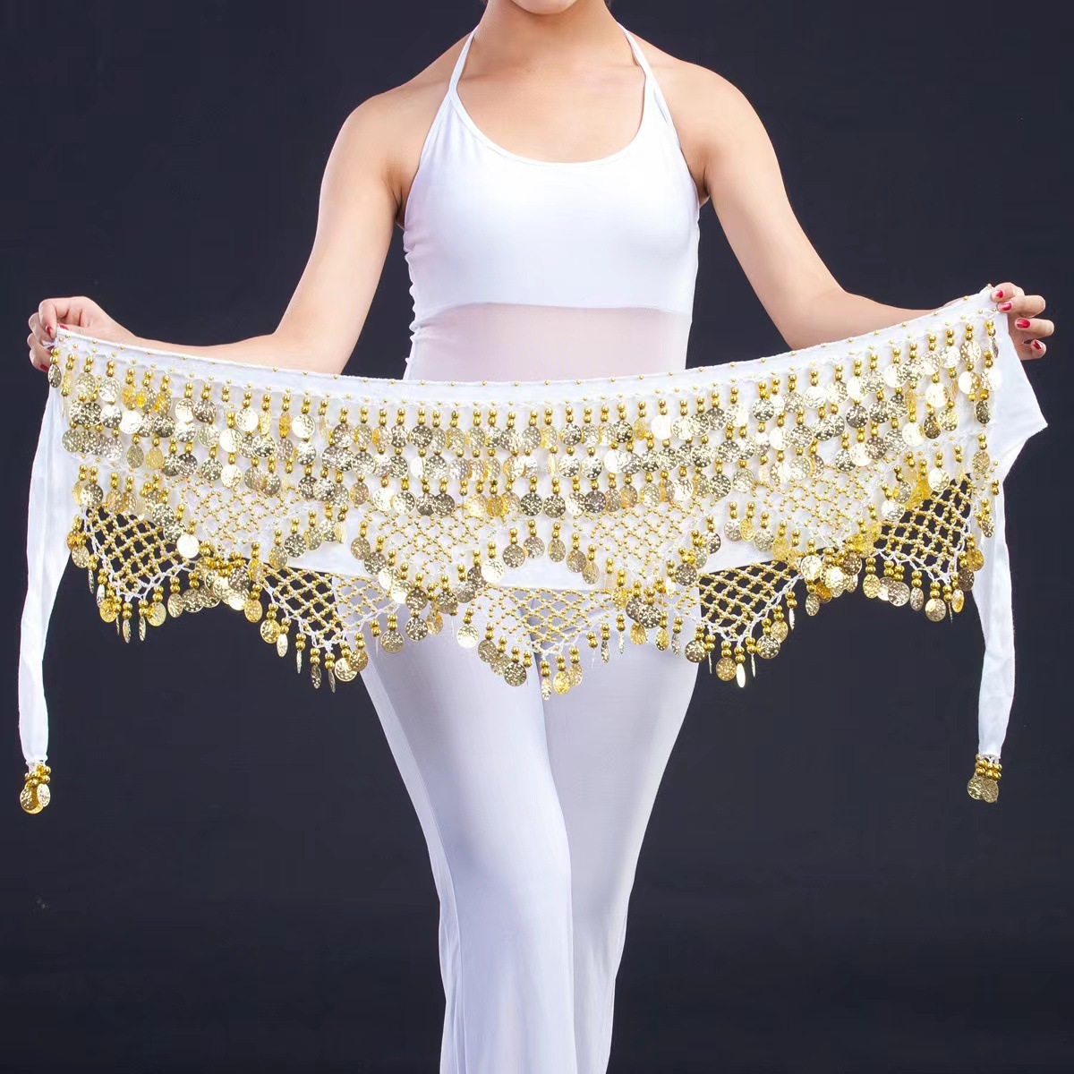 Belly Dance Waist Chain: Three Straight Two Angular Belt