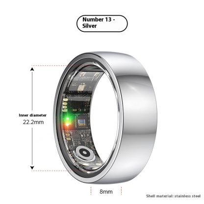 Heart rate, blood pressure, blood oxygen monitoring, photo-taking, sleep tracking, step counting, remote care, waterproof, swimming, smart ring.