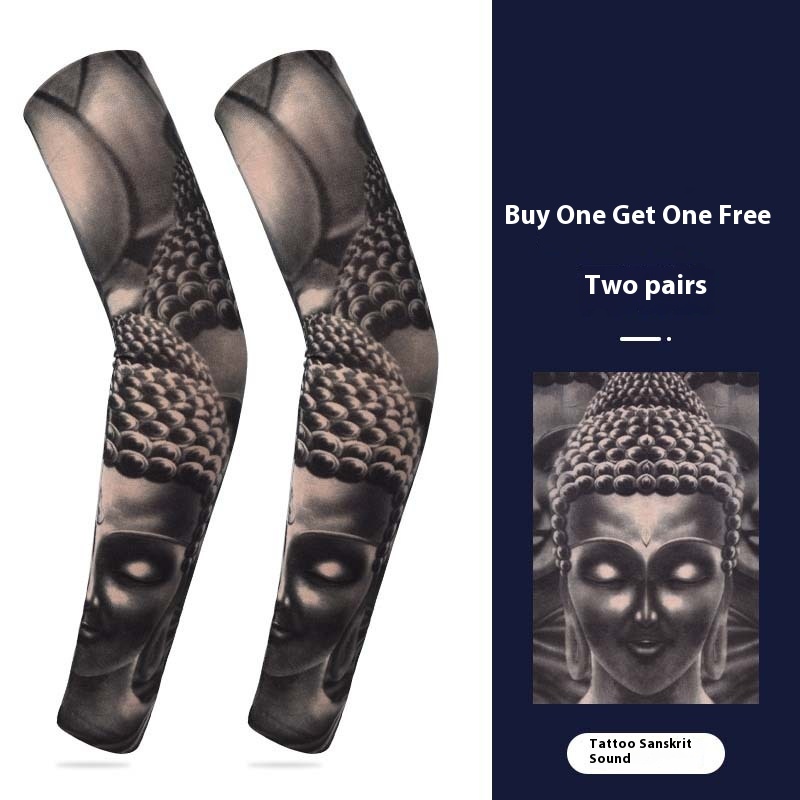 Summer Sunscreen Tattoo Sleeves, Floral Arm Sleeves