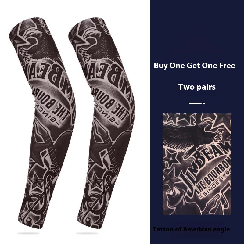 Summer Sunscreen Tattoo Sleeves, Floral Arm Sleeves