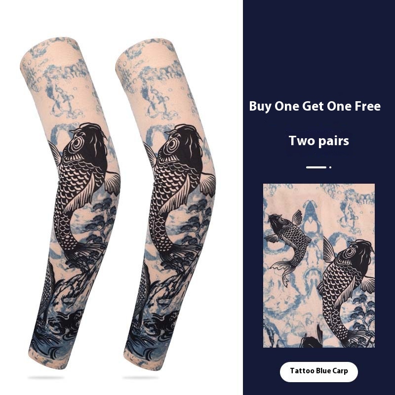 Summer Sunscreen Tattoo Sleeves, Floral Arm Sleeves