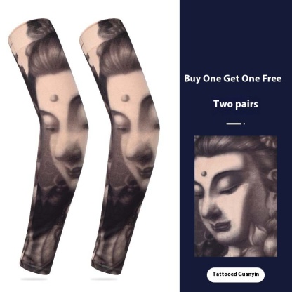 Summer Sunscreen Tattoo Sleeves, Floral Arm Sleeves