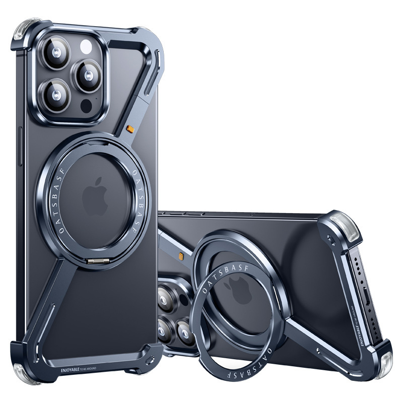 Edgeless Z-Fold Magnetic Rotating Stand Case