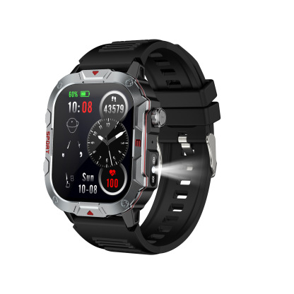 Rugged Outdoor Bluetooth Calling Smartwatch with Heart Rate & Blood Pressure Monitoring for Men