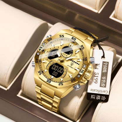 New Multifunctional Waterproof Electronic Watch for Men