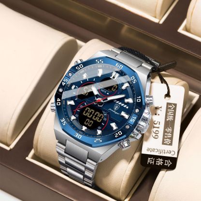 New Multifunctional Waterproof Electronic Watch for Men