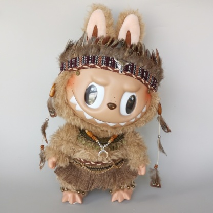 POPMART LABUBU Time to Chill: Chief of the Barbarian Wind with Clothing Swap   Just Clothes