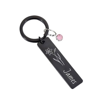 Stainless Steel Instagram-style Keychain