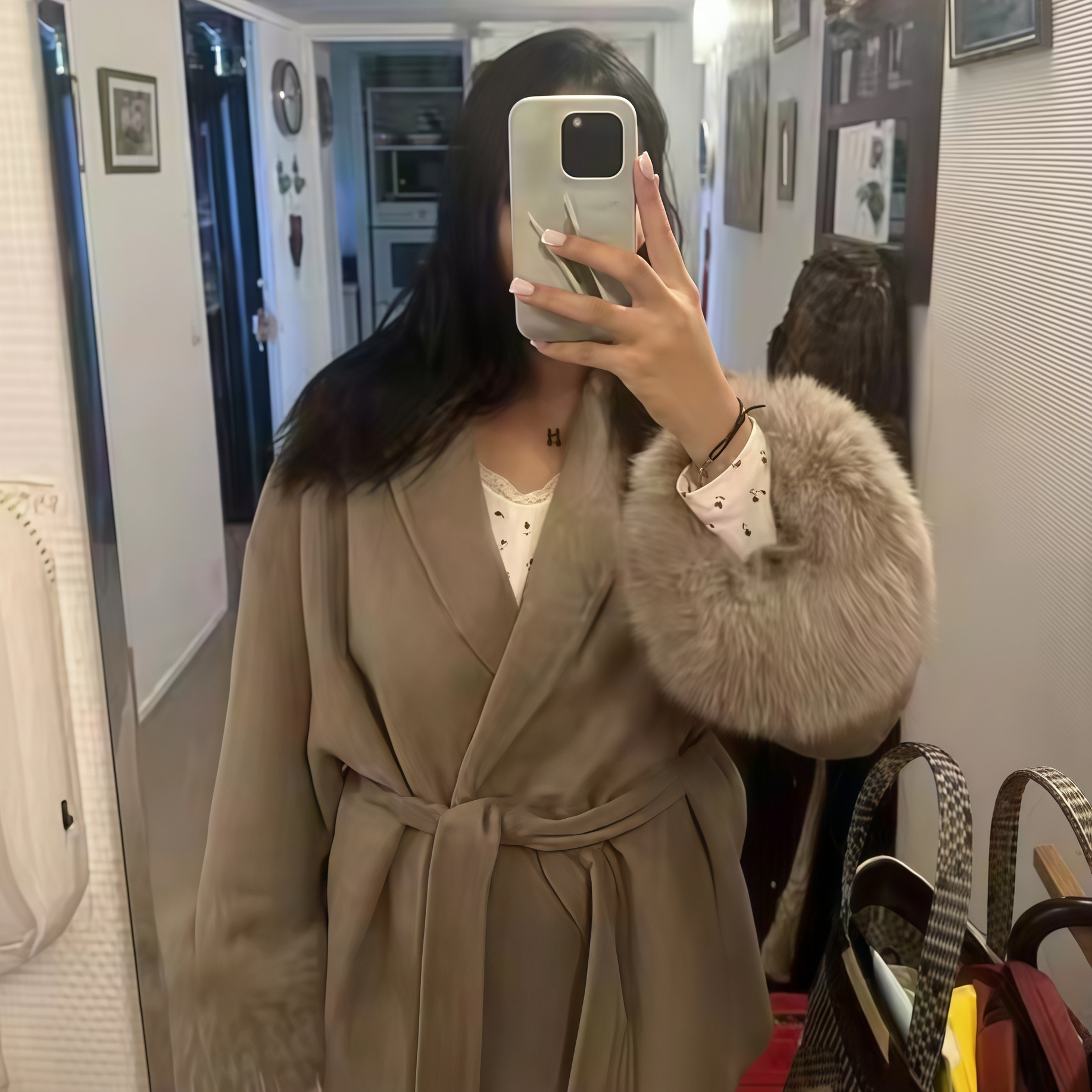 Amazon 2025 Autumn Winter New European and American Comfortable Casual Elegant Soft Loose Turn-Down Collar Solid Color Wool Coat