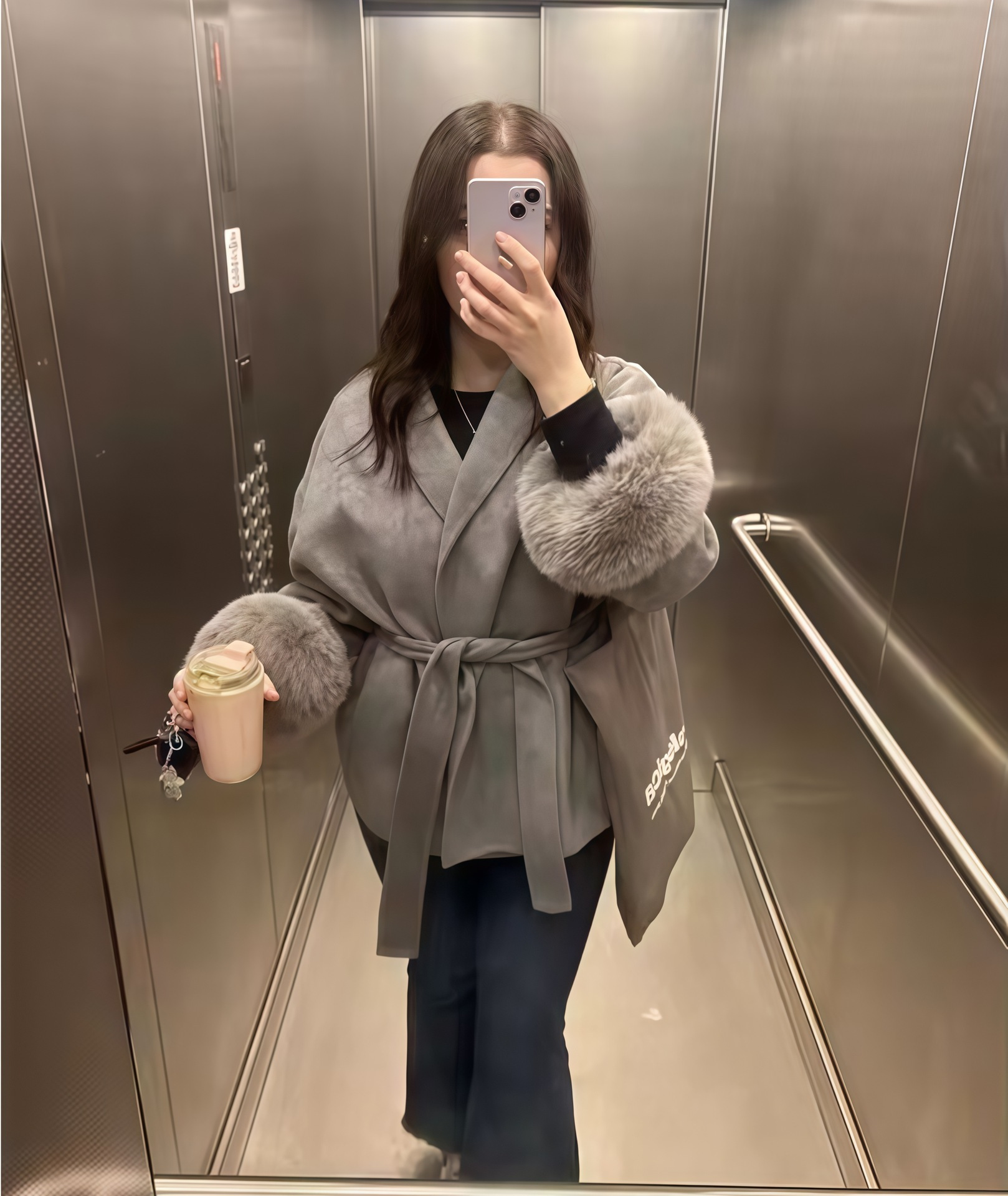 Amazon 2025 Autumn Winter New European and American Comfortable Casual Elegant Soft Loose Turn-Down Collar Solid Color Wool Coat