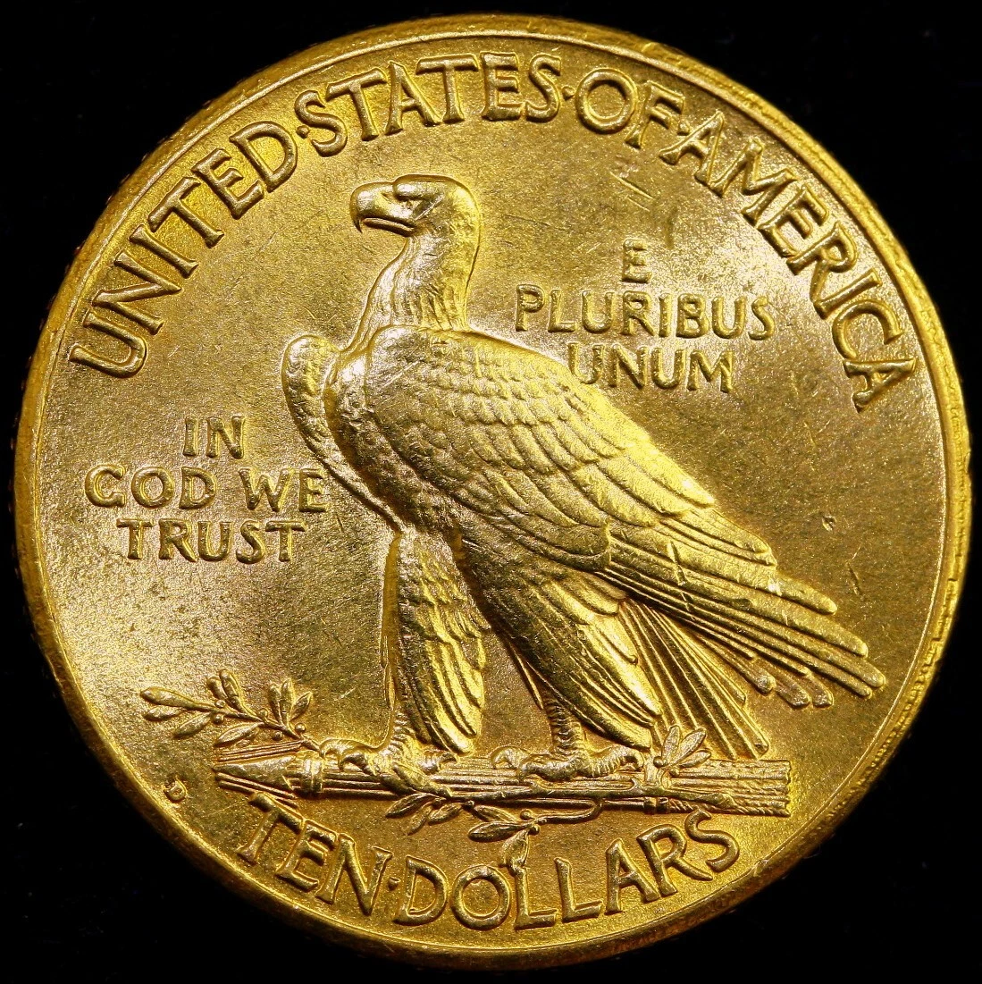 1908-1916 D $10 Indian Head Gold Eagle Coin