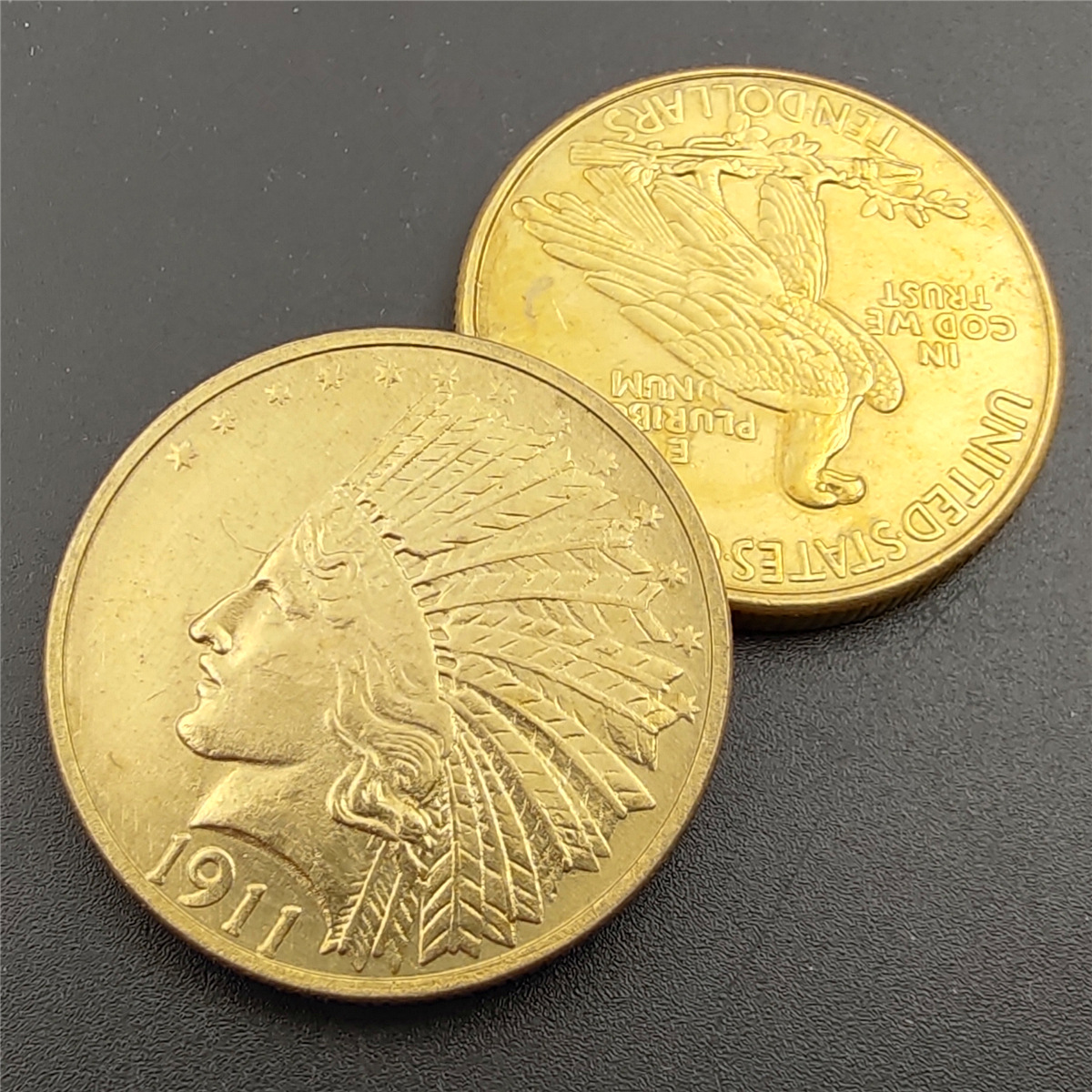 1908-1916 D $10 Indian Head Gold Eagle Coin