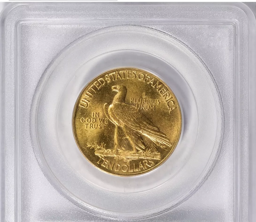 1908-1916 D $10 Indian Head Gold Eagle Coin