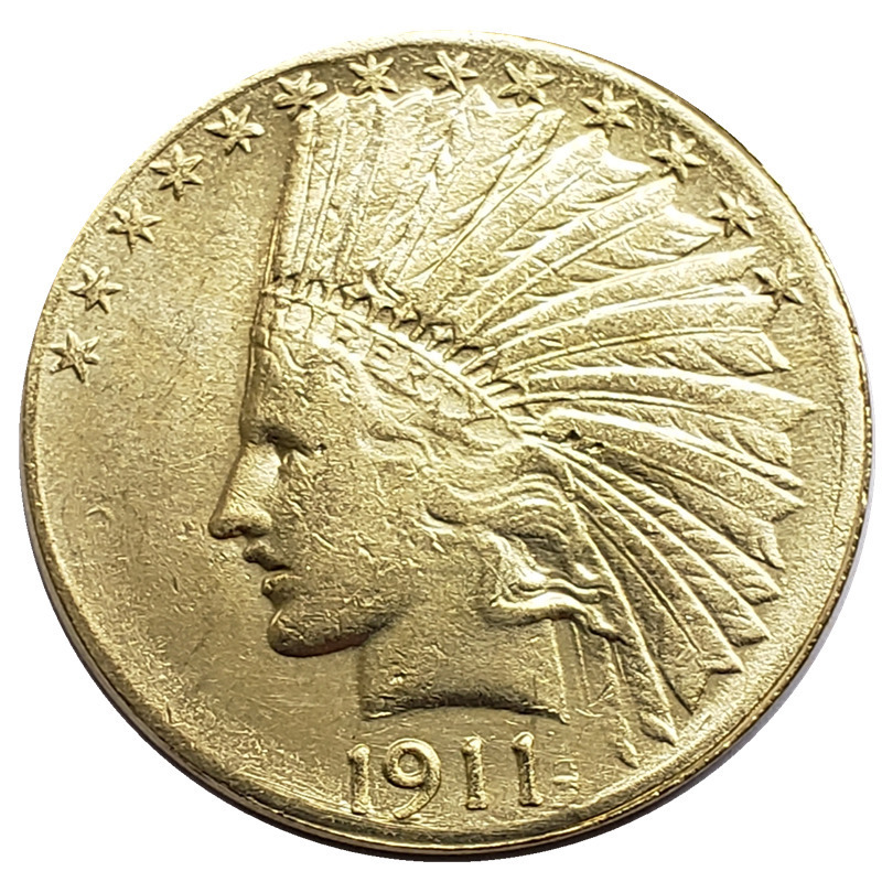 1908-1916 D $10 Indian Head Gold Eagle Coin