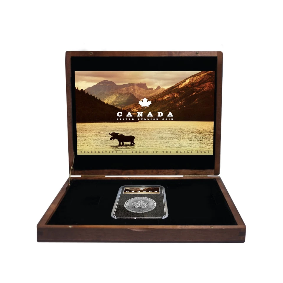 👑👑Queen's Anniversary🍁2021-2024-Royal Canadian Mint Queen's Maple Leaf Silver Dollar