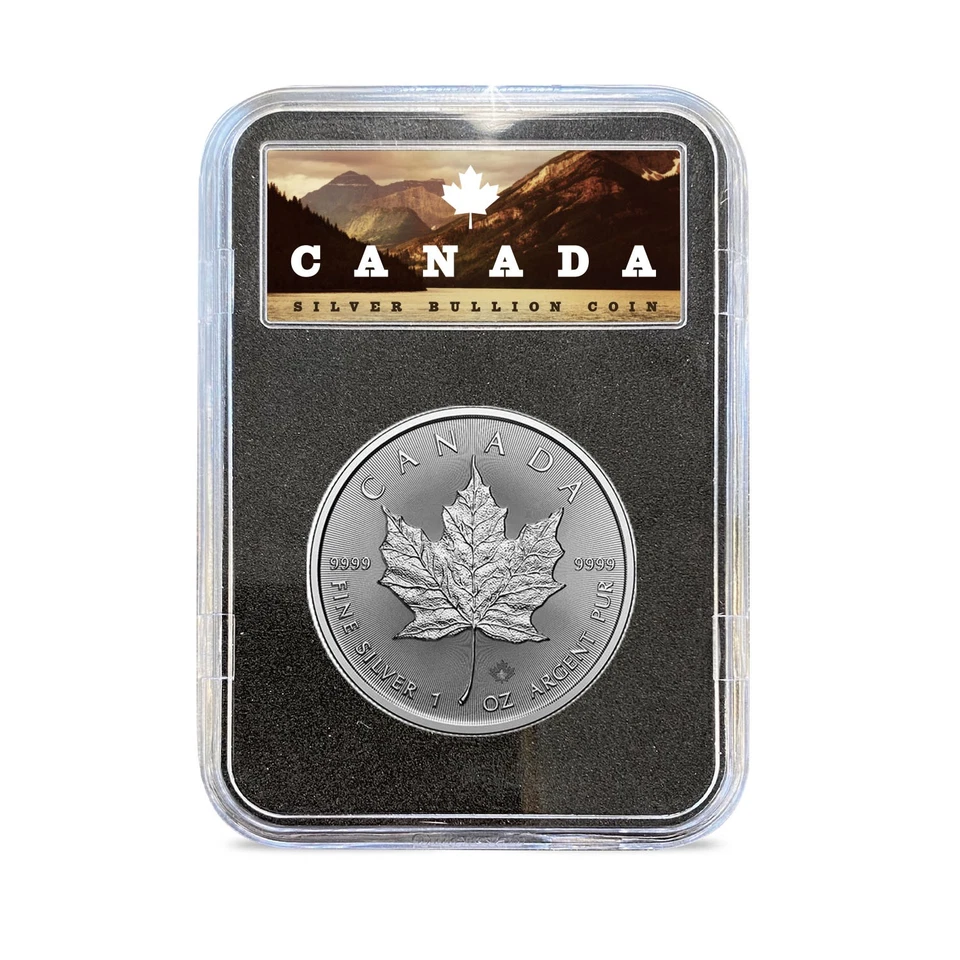👑👑Queen's Anniversary🍁2021-2024-Royal Canadian Mint Queen's Maple Leaf Silver Dollar