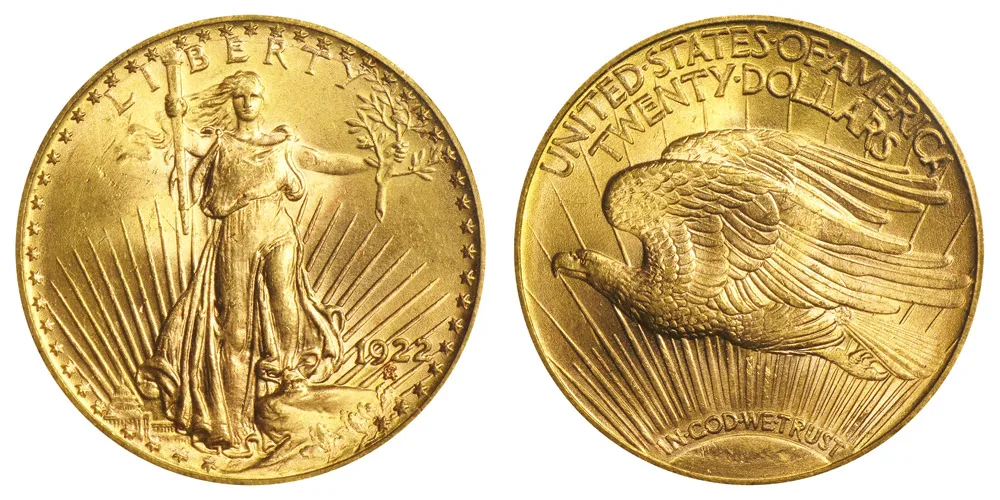 【Collector’s Set】1908-1933 Saint-Gaudens $20 Gold Double Eagle