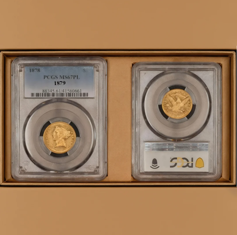 🏆Flash Sale⚡1878 $5 Gold Liberty Half Eagle