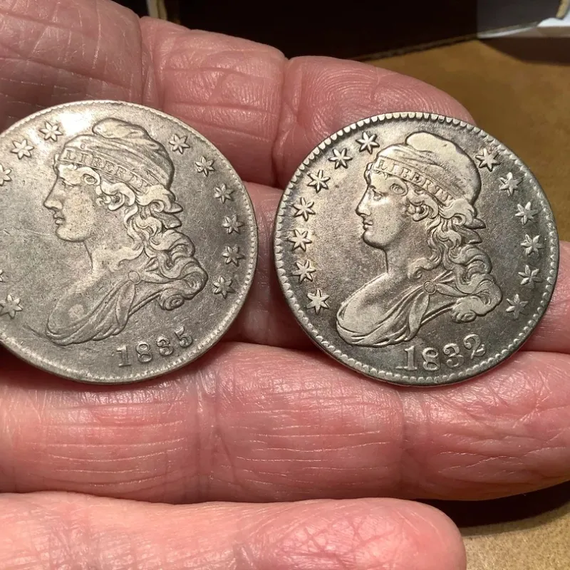 Last 5 sets!!! [Complete Set] 1807-1836 50c Liberty Hooded Bust Engraved Edge Silver Dollar 29 pieces
