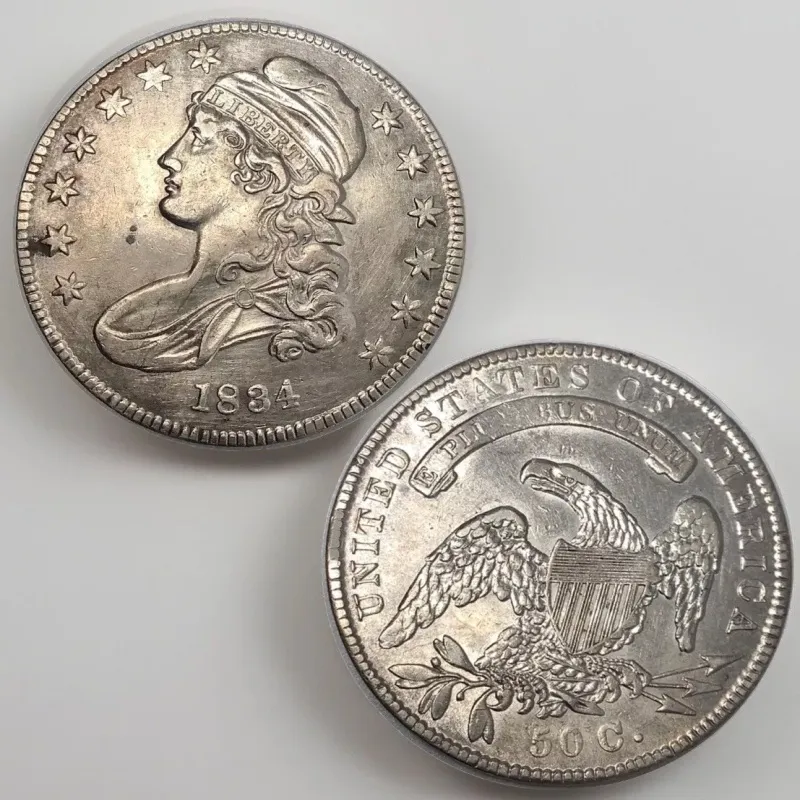 Last 5 sets!!! [Complete Set] 1807-1836 50c Liberty Hooded Bust Engraved Edge Silver Dollar 29 pieces