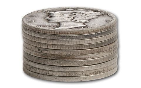 1916-1945 10 Cent Mercury Silver