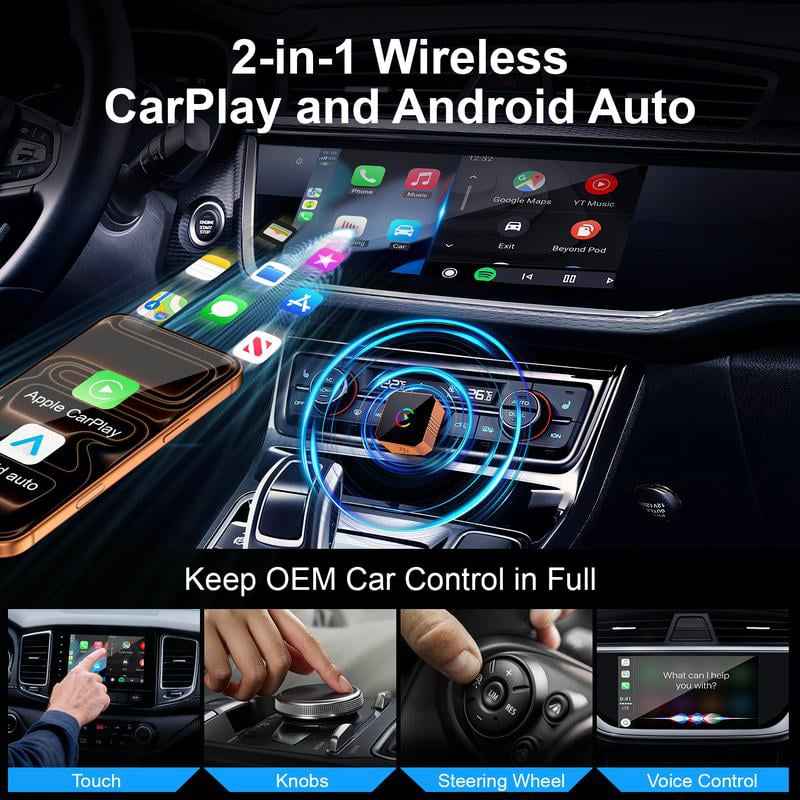 🔥2026 New Upgrade CarPlay Wireless Adapter📱 (iPhone/Android)