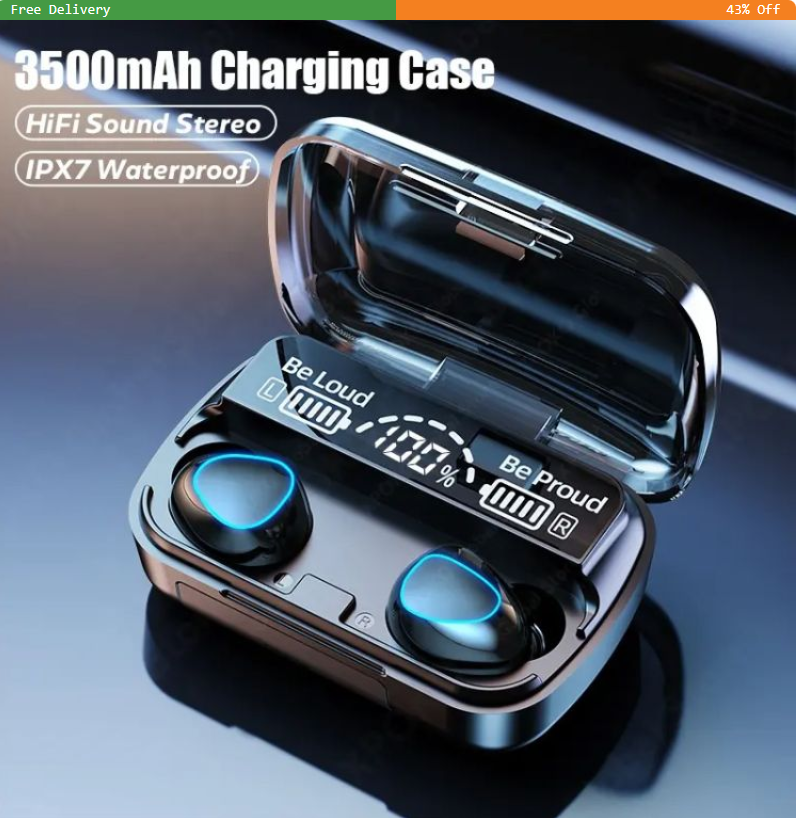 Flash Sale💥Only a few Left!🔥2026 NEW M10 Waterproof TWS Bluetooth 5.1 Earphones Charging Box